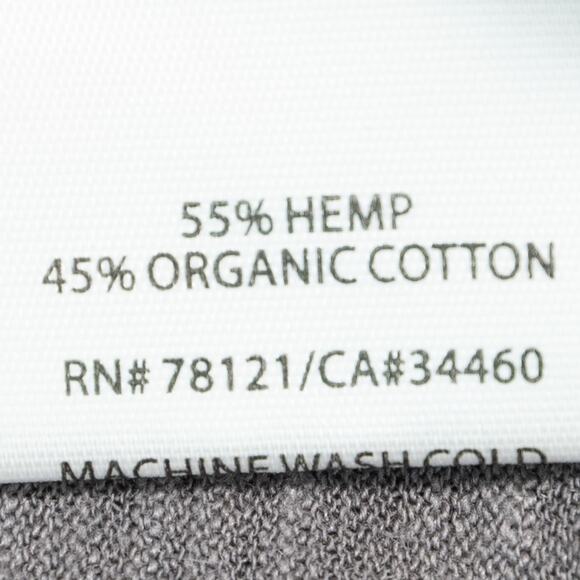 Eileen Fisher Grey Hemp Cotton Blend Scoop Neck Hi Lo Hem Tank Top Size Large - Picture 6 of 8